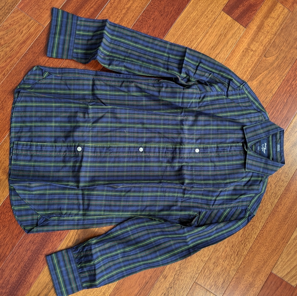 JCREW THOMPSON SHIRTING PLAID BUTTON DOWN MENS